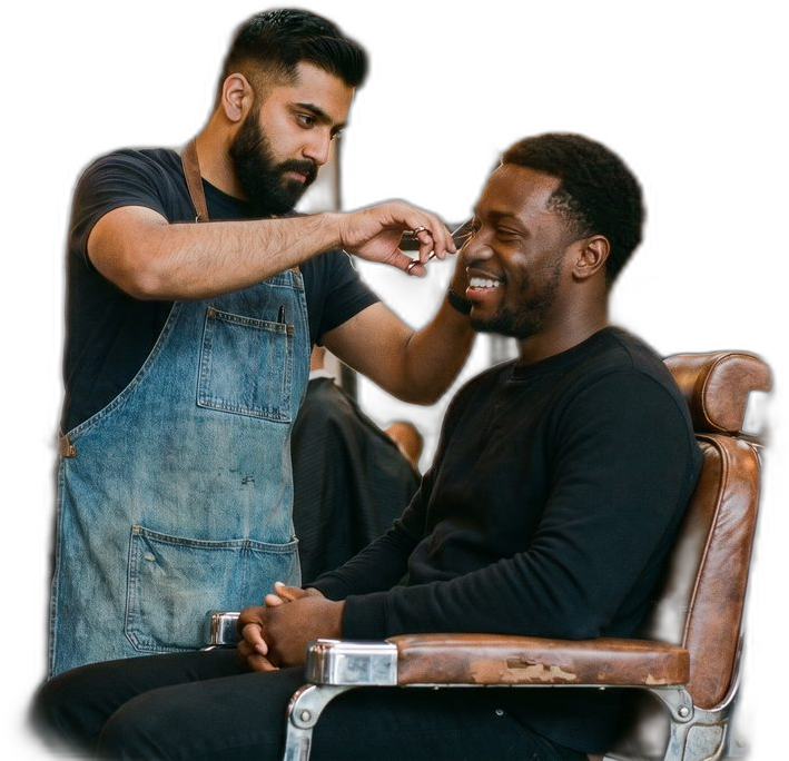 Barber and client
